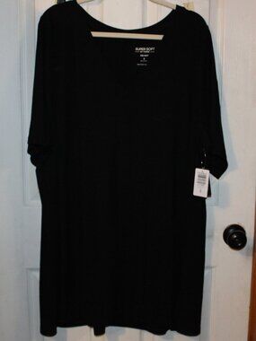 NWT Torrid RIBBED super soft V-neck tunic/ side slits 5X(28W)